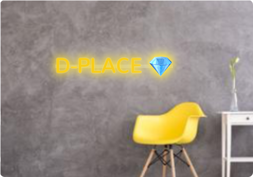 Custom text: D-PLACE 💎
