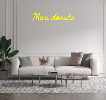 Custom text: Mini donuts