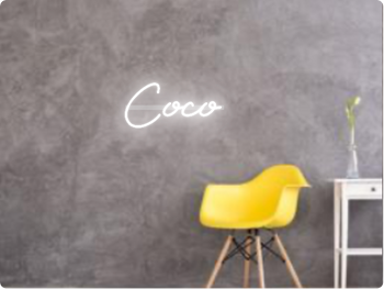 Custom text: Coco