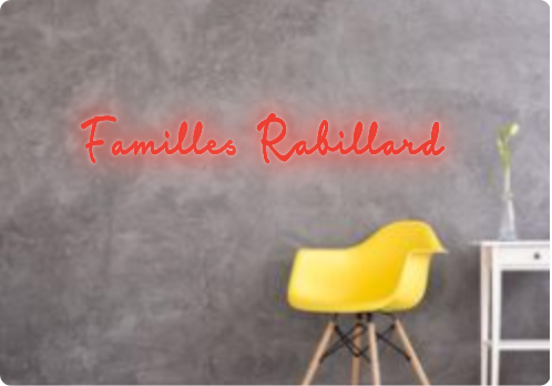 Custom text: Familles Rabillard
