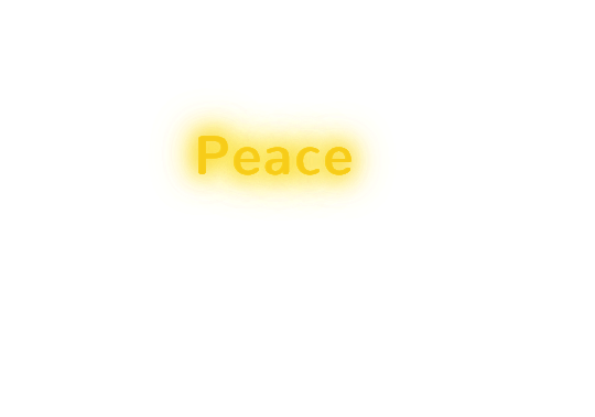 Custom text: Peace