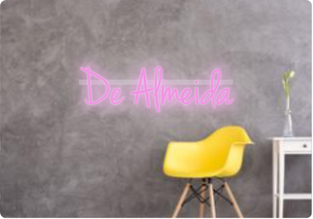 Custom text: De Almeida