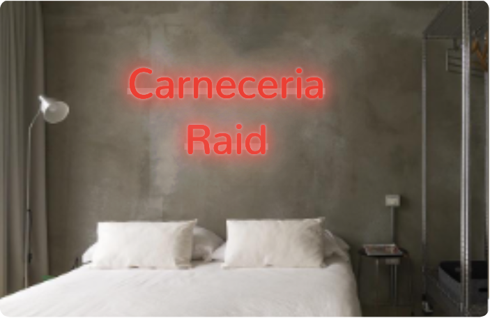 Benutzerdefinierter Text: Carneceria
  Raid