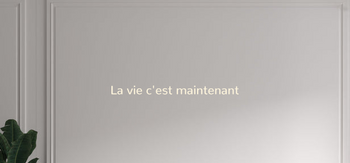 Custom text: La vie c