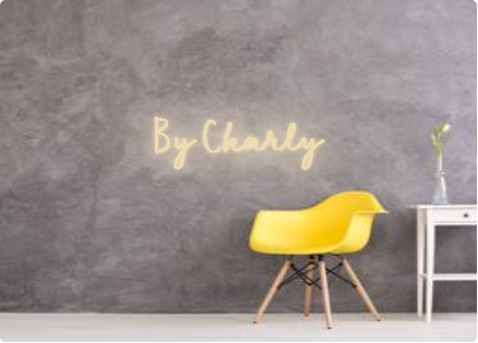 Custom text: By Charly