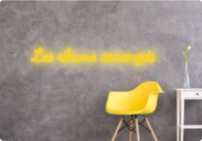 Custom text: Les rhums arrangés