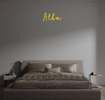 Custom text: Alba