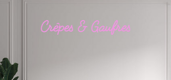 Custom text: Crêpes & Gaufres
