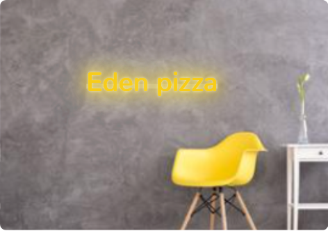 Custom text: Eden pizza