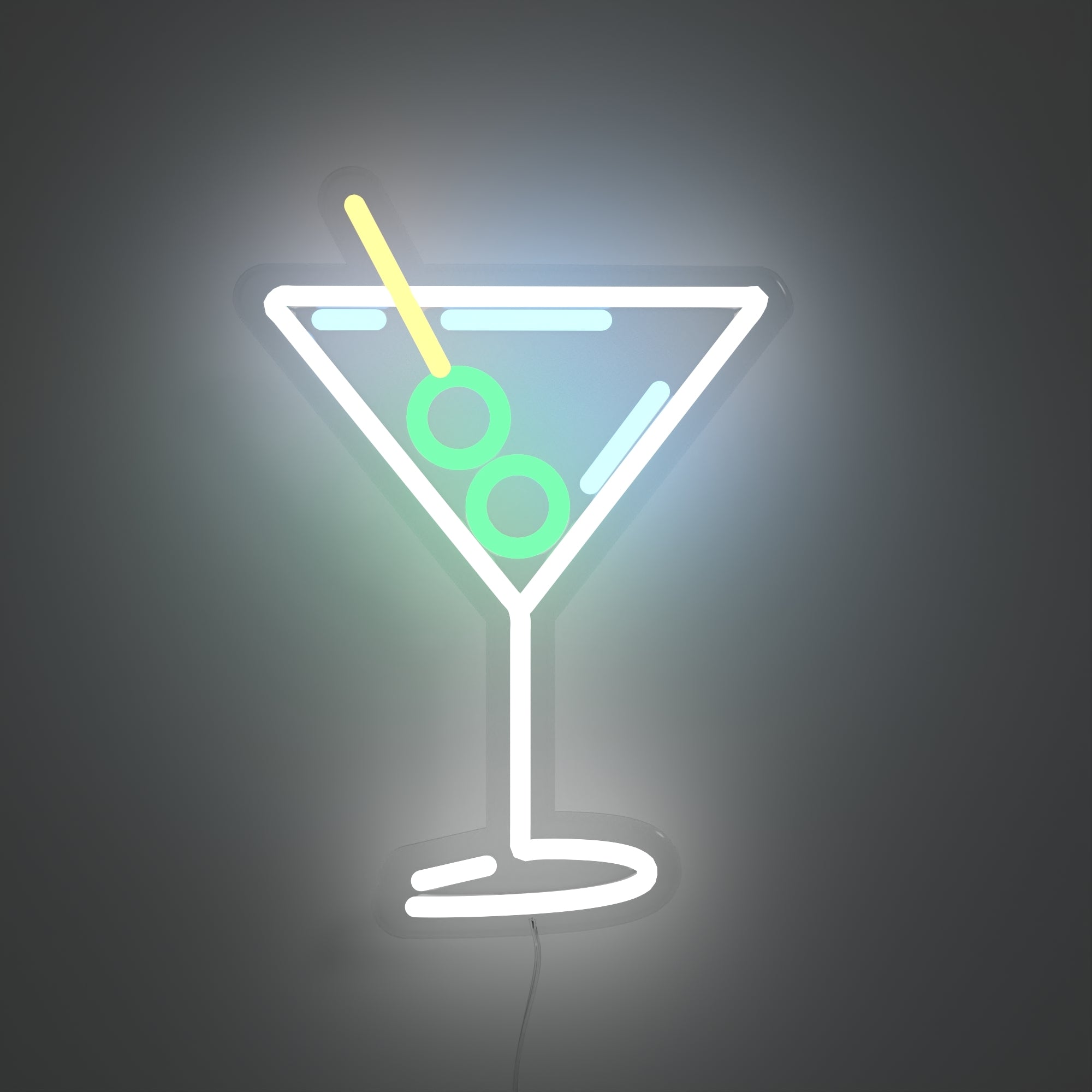 Dirty Martini - Zeichen aus Neon-LEDs
