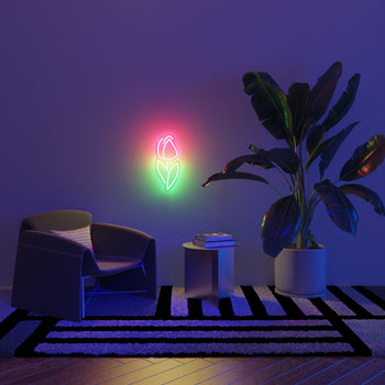 Dutch Tulip, Zeichen in Neon-LEDs