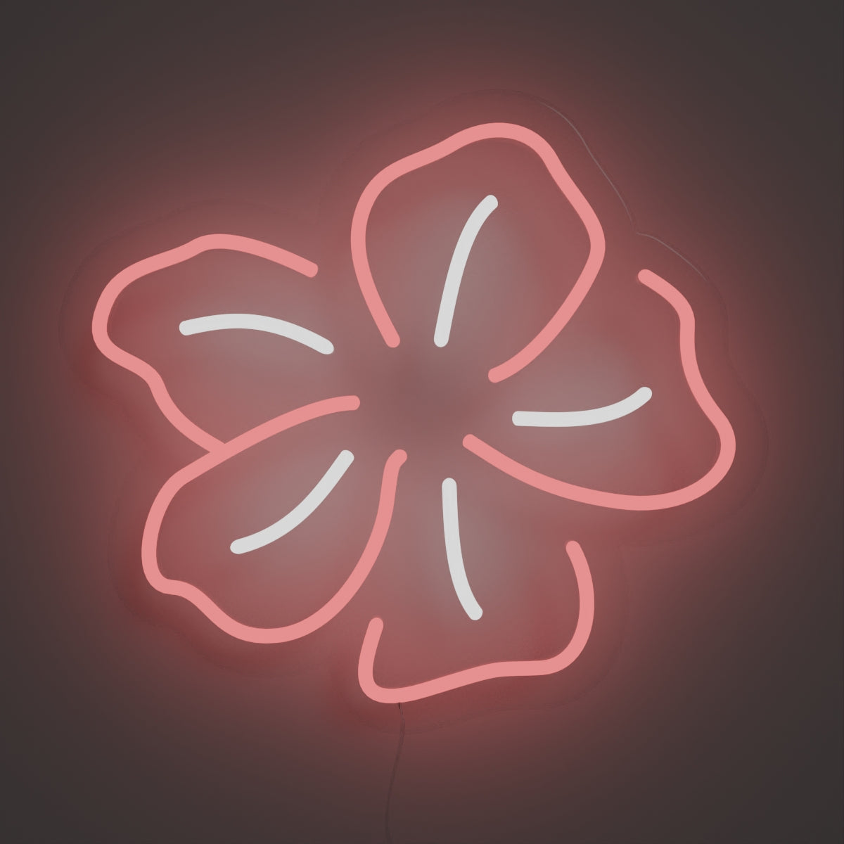 Aloha Flower, Zeichen aus Neon-LEDs