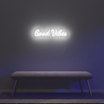 Good Vibes, Zeichen aus LED-Neon