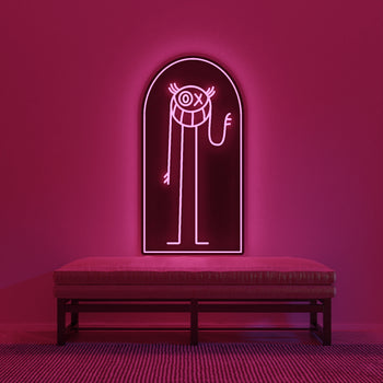 Hello Mr A © by André Saraiva - Signe en néon LED