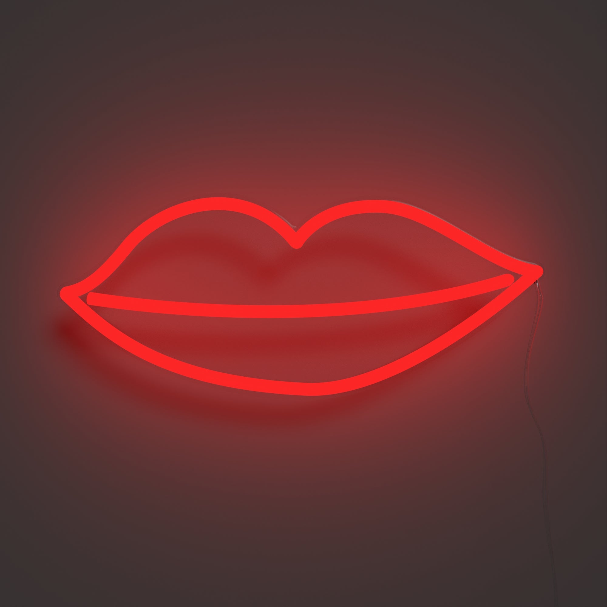 Kissy Lips - Zeichen aus Neon-LEDs