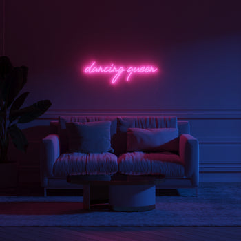 Dancing Queen, Zeichen aus Neon-LEDs