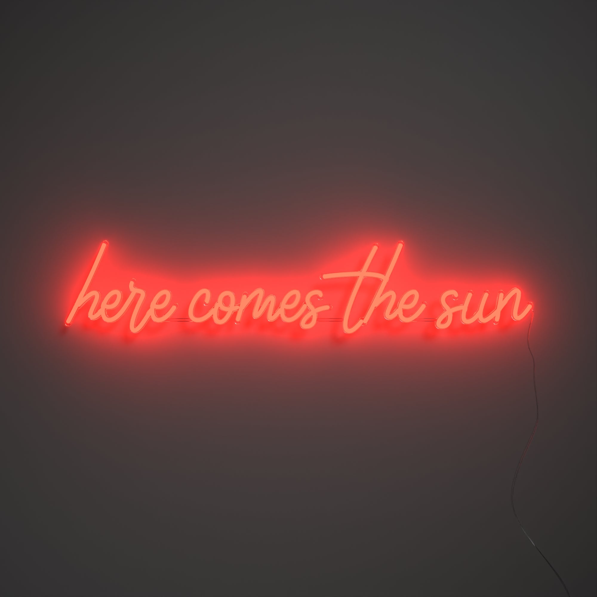 Here comes the sun, LED-Neonzeichen