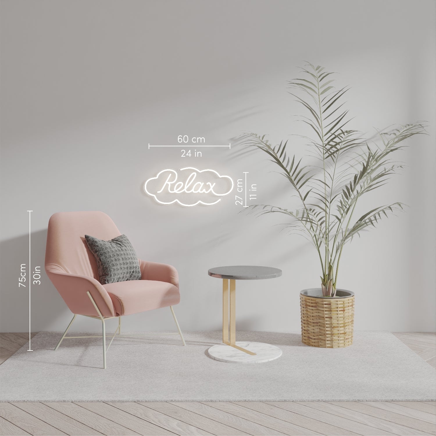 Relax by Ceizer, Zeichen aus Neon-LEDs