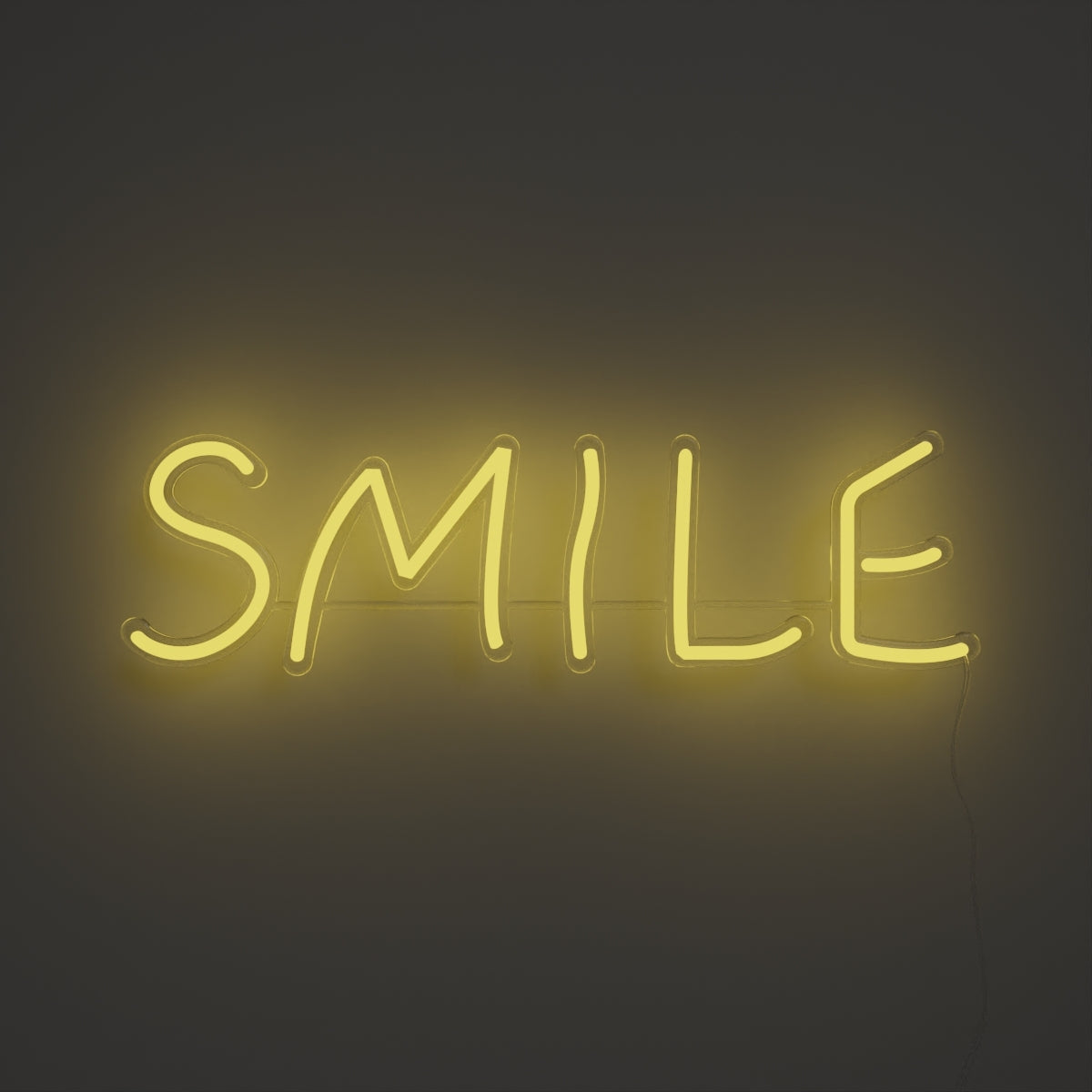 Smile, Zeichen aus Neon-LEDs
