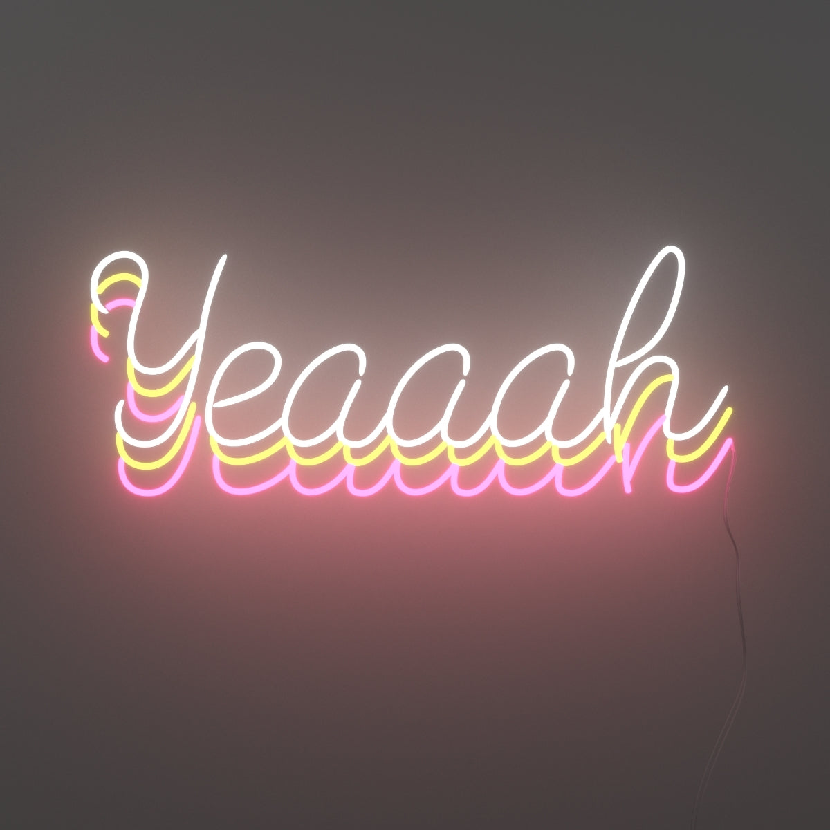 Yeaaah by Zoe Roe, Zeichen aus Neon-LEDs