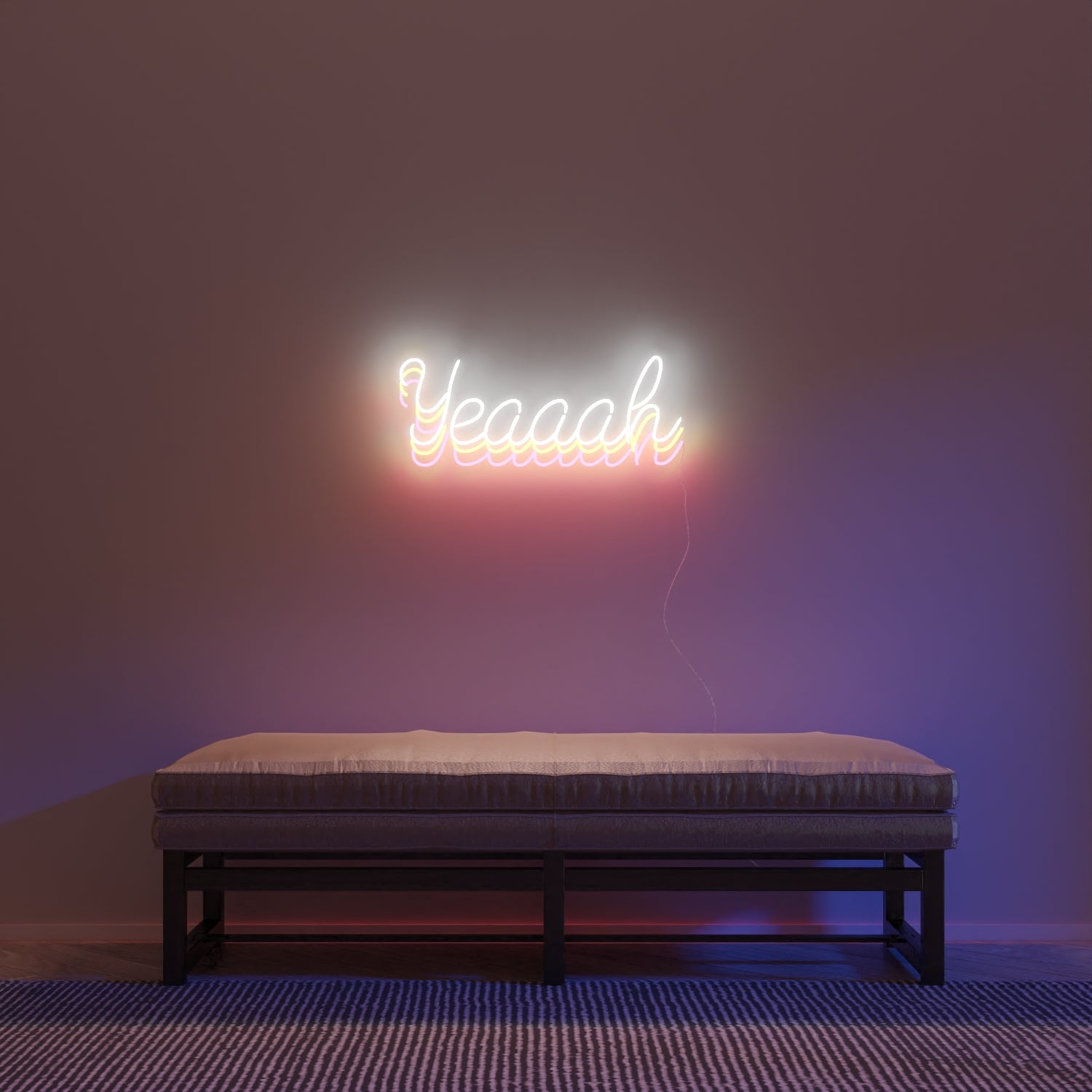 Yeaaah by Zoe Roe, Zeichen aus Neon-LEDs