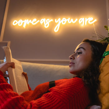Come As You Are, Zeichen aus Neon-LEDs
