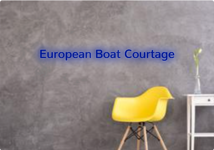 Custom text: European Boat  Courtage