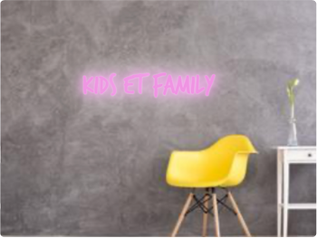 Custom text: Kids et family