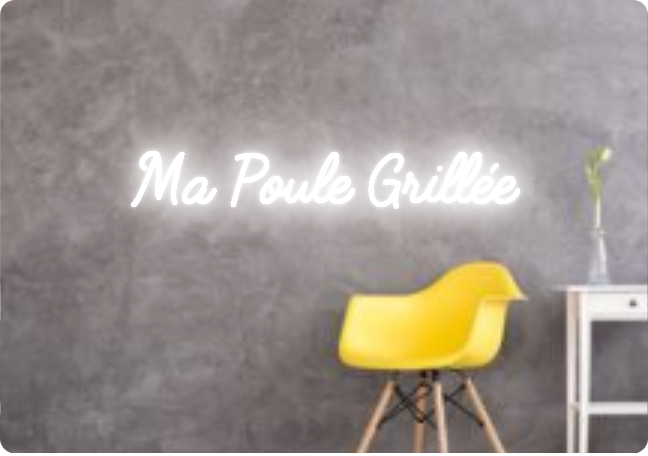 Custom text: Ma Poule Grillée