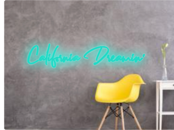 Custom text: California Dreamin