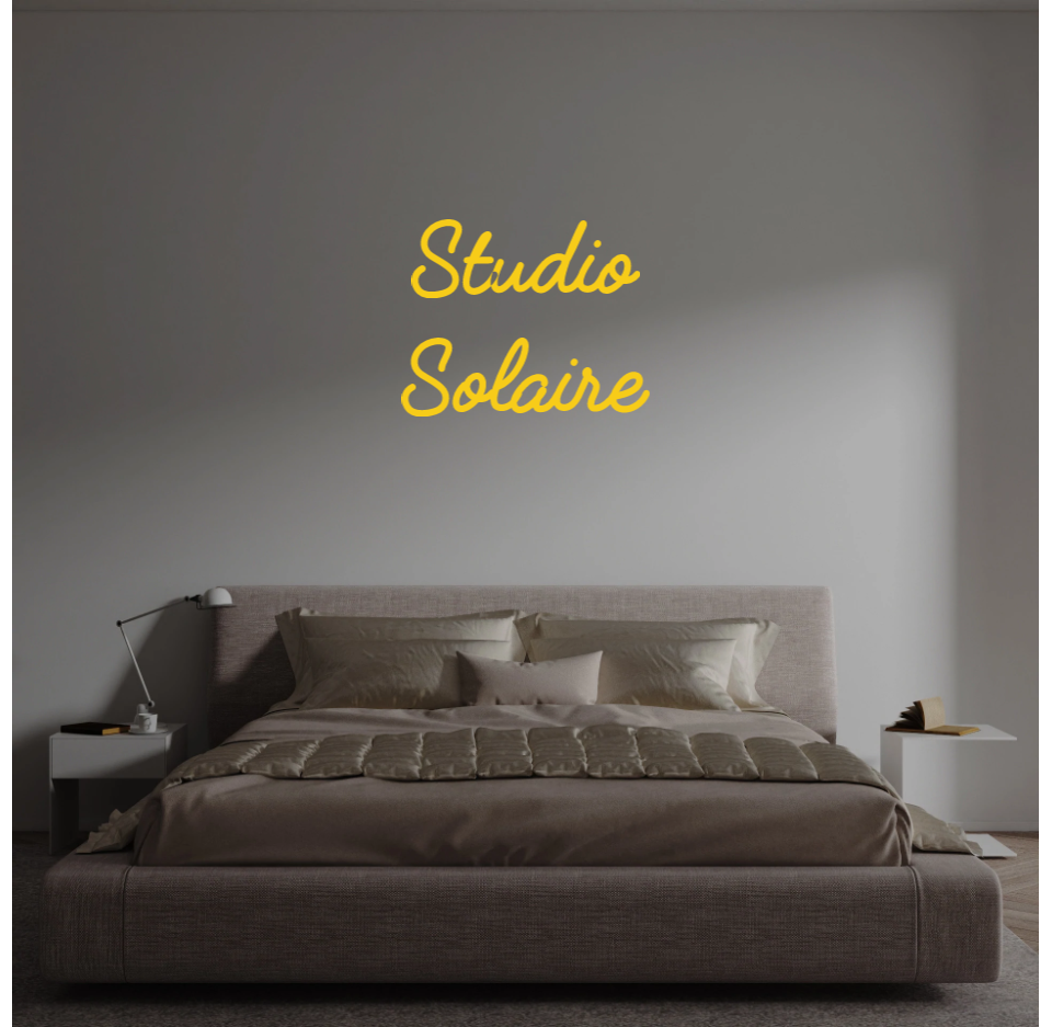Custom text: Studio
Solaire