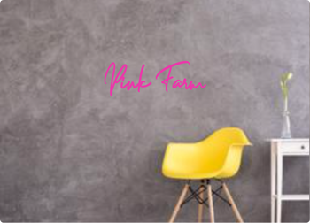Custom text: Pink Farm