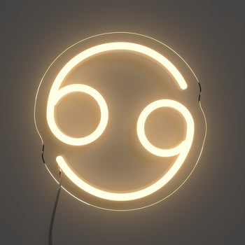 Krebs, Zeichen in Neon LED