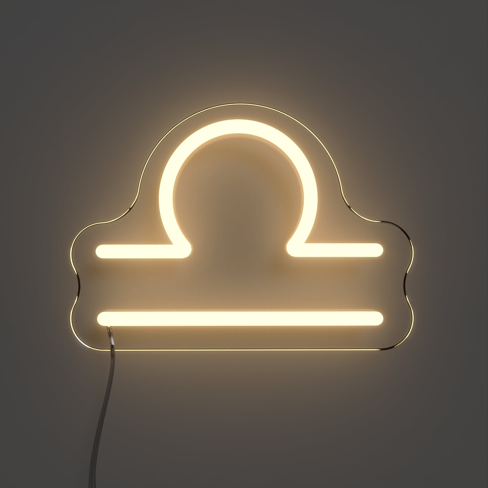 Waage, Zeichen in LED-Neon