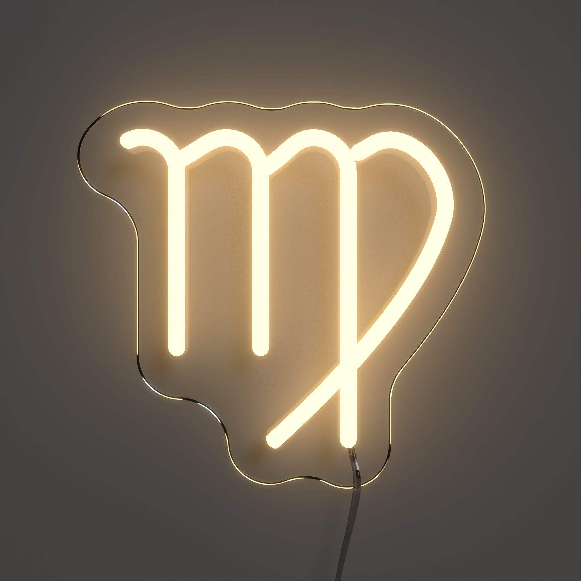 Jungfrau, Zeichen in Neon LED