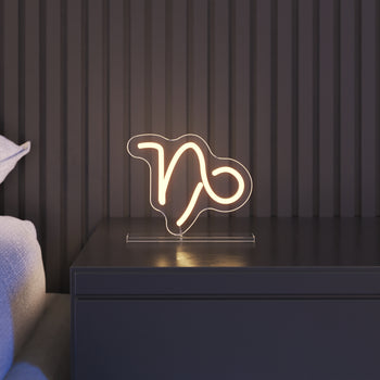 Steinbock, Zeichen in Neon LED