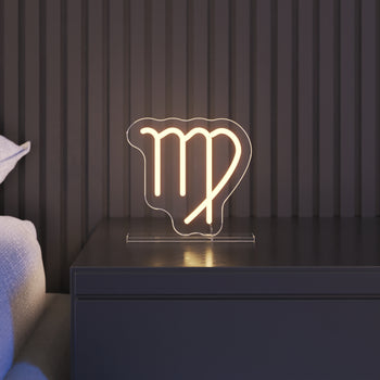 Jungfrau, Zeichen in Neon LED