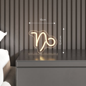 Steinbock, Zeichen in Neon LED
