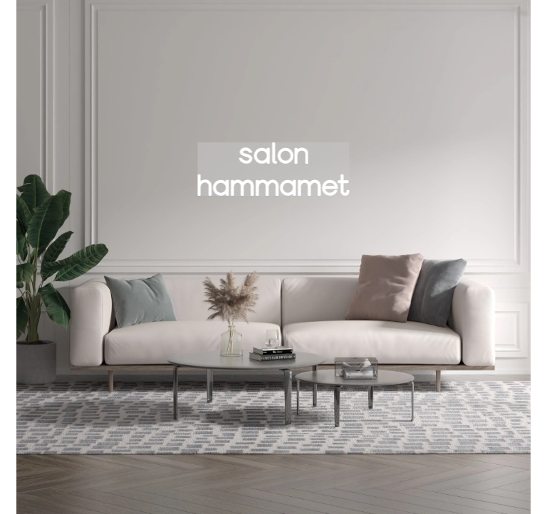 Custom text: salon
hammamet