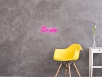 Custom text: On air