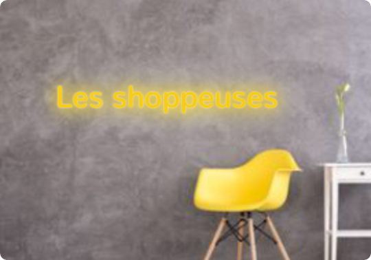 Custom text: Les shoppeuses