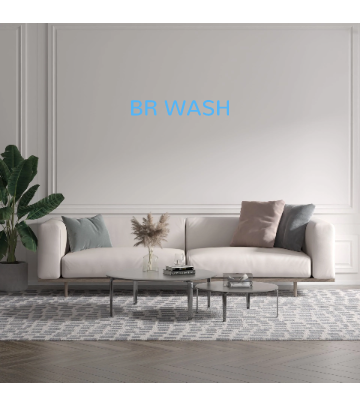 Custom text: BR WASH
