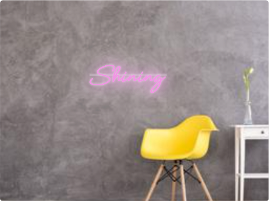 Custom text: Shining