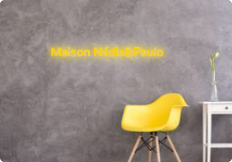 Custom text: Maison Nádia&Paulo