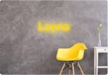 Custom text: Layna