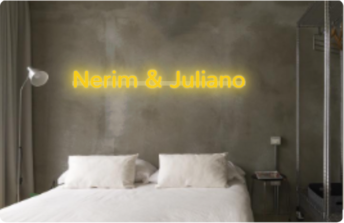 Custom text: Nerim  &  Juliano
