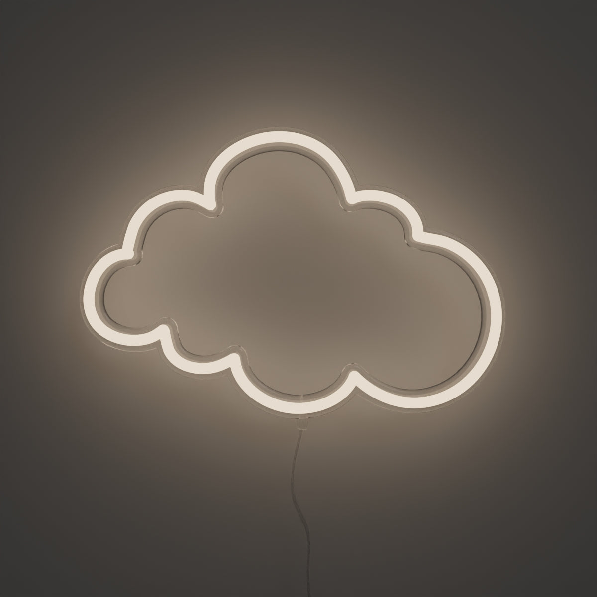 Cloud, Zeichen aus Neon-LEDs