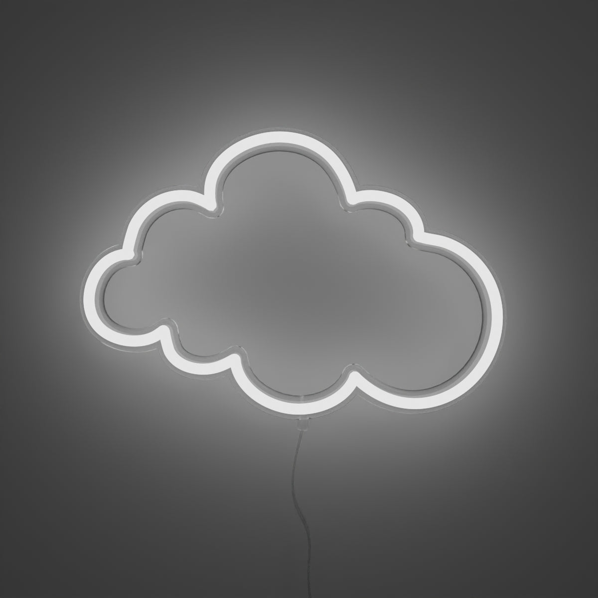 Cloud, Zeichen aus Neon-LEDs
