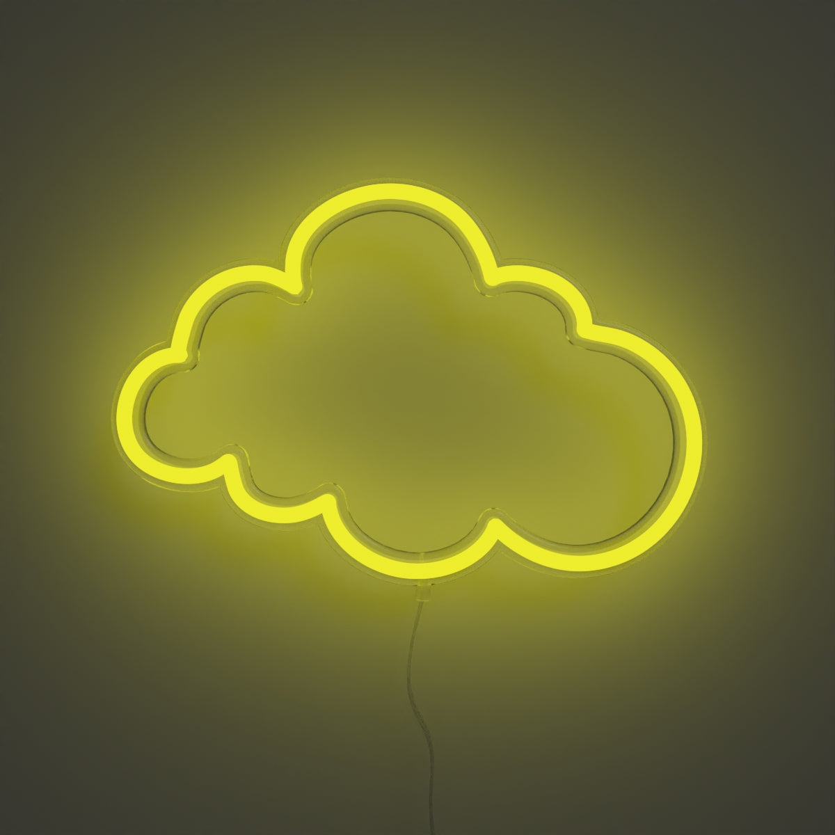 Cloud, Zeichen aus Neon-LEDs