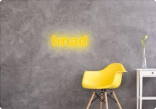 Custom text: Imad